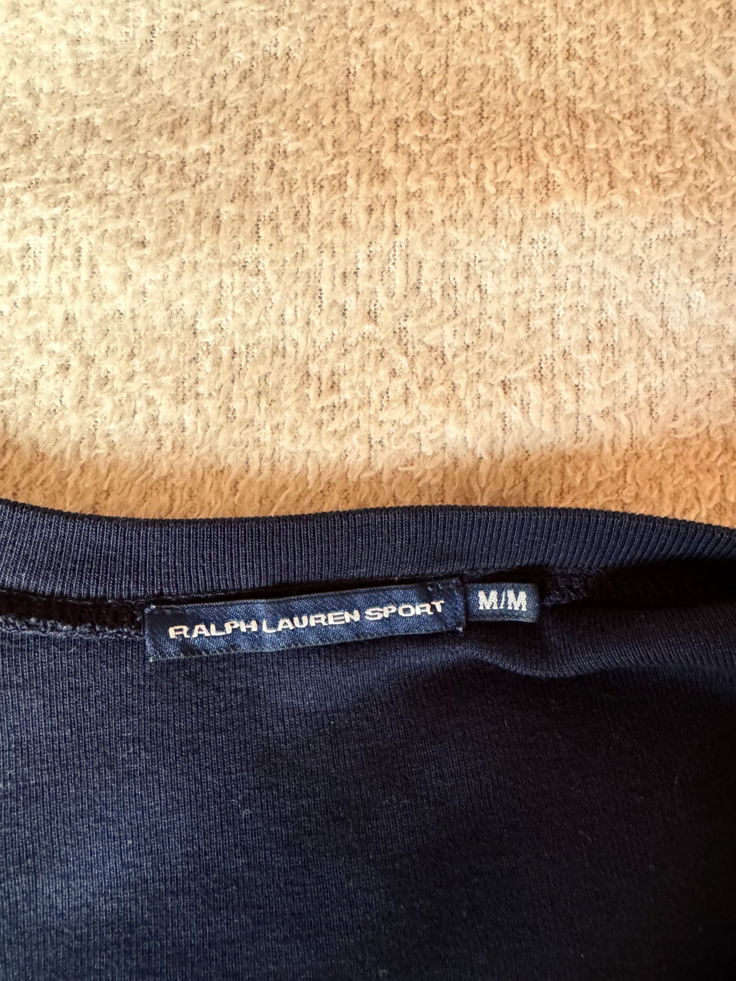T-shirt col V bleu marine Ralph Lauren - XS et S