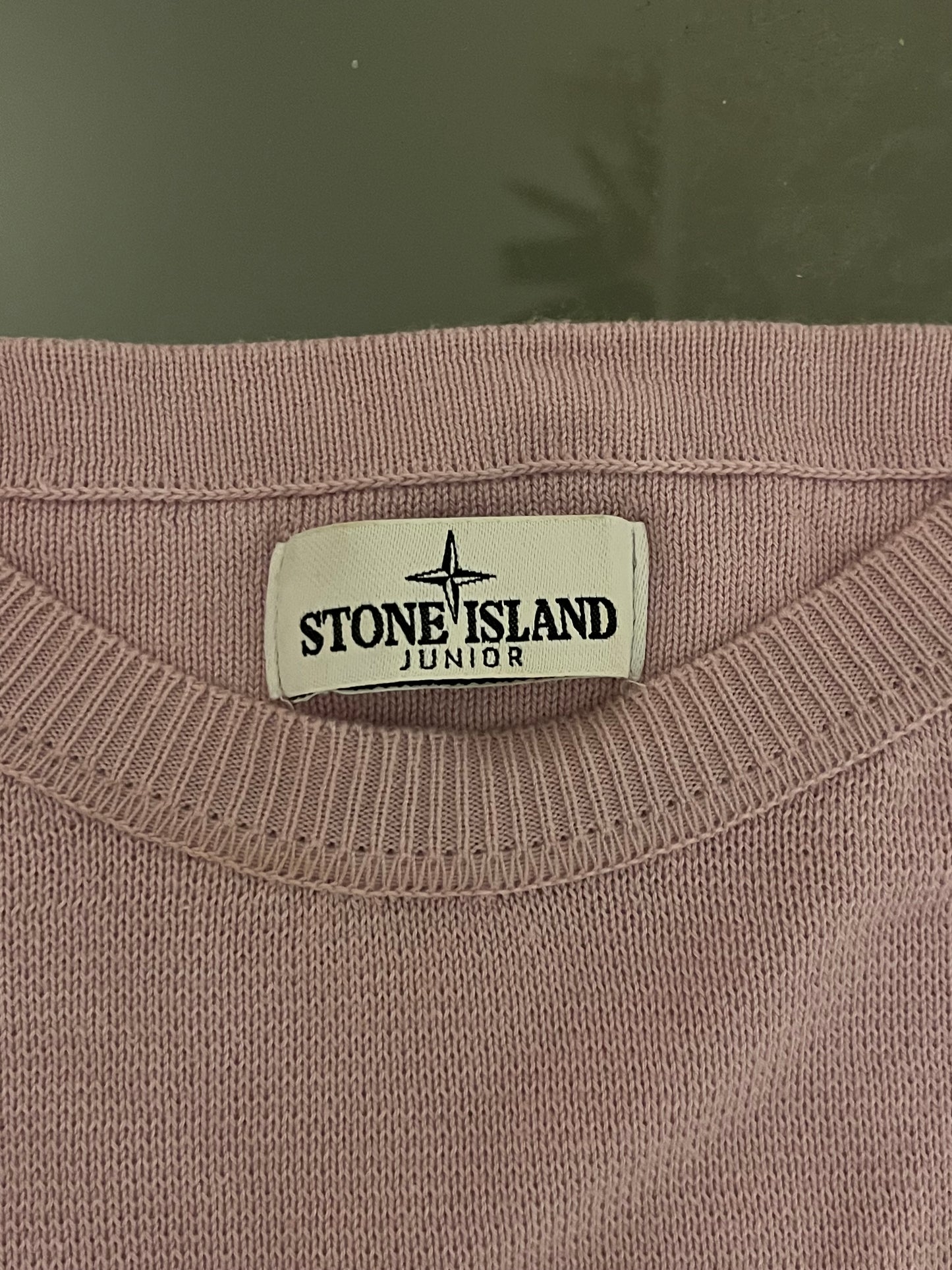 Pull rose col rond Stone Island - S
