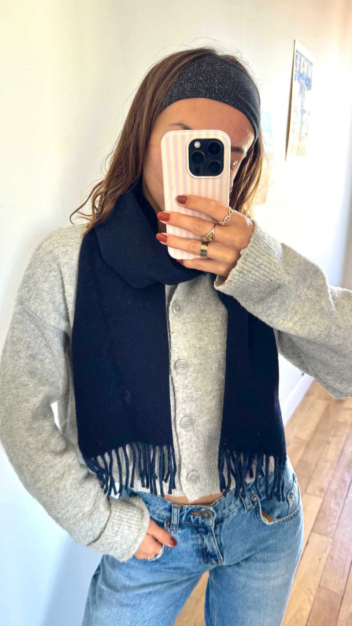 Écharpe en laine marine Ralph Lauren - TU