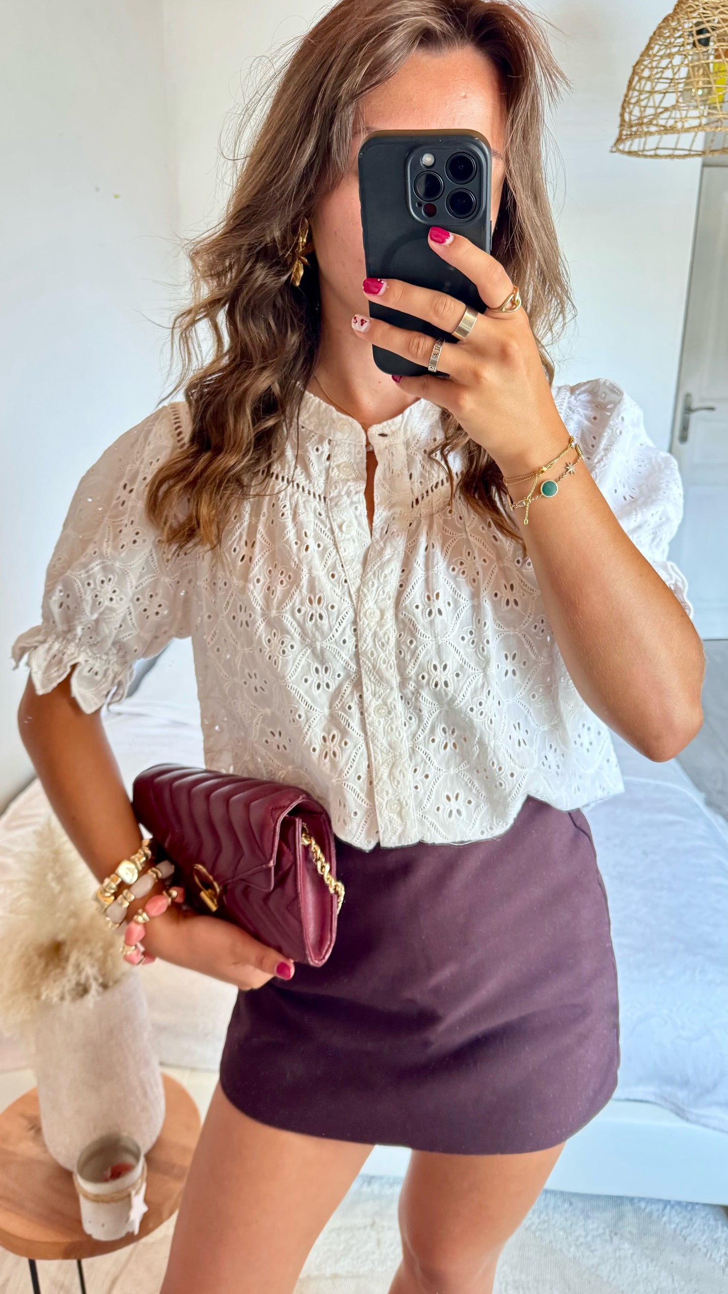 Blouse ba&sh dentelle - S