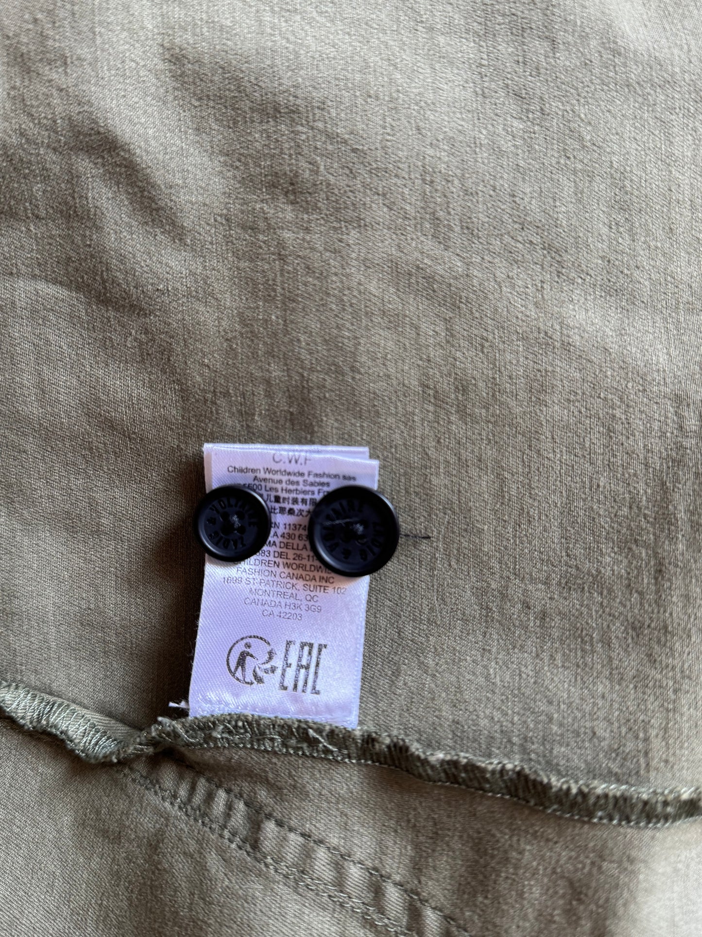 Chemise kaki inscriptions dos Zadig & Voltaire - XS