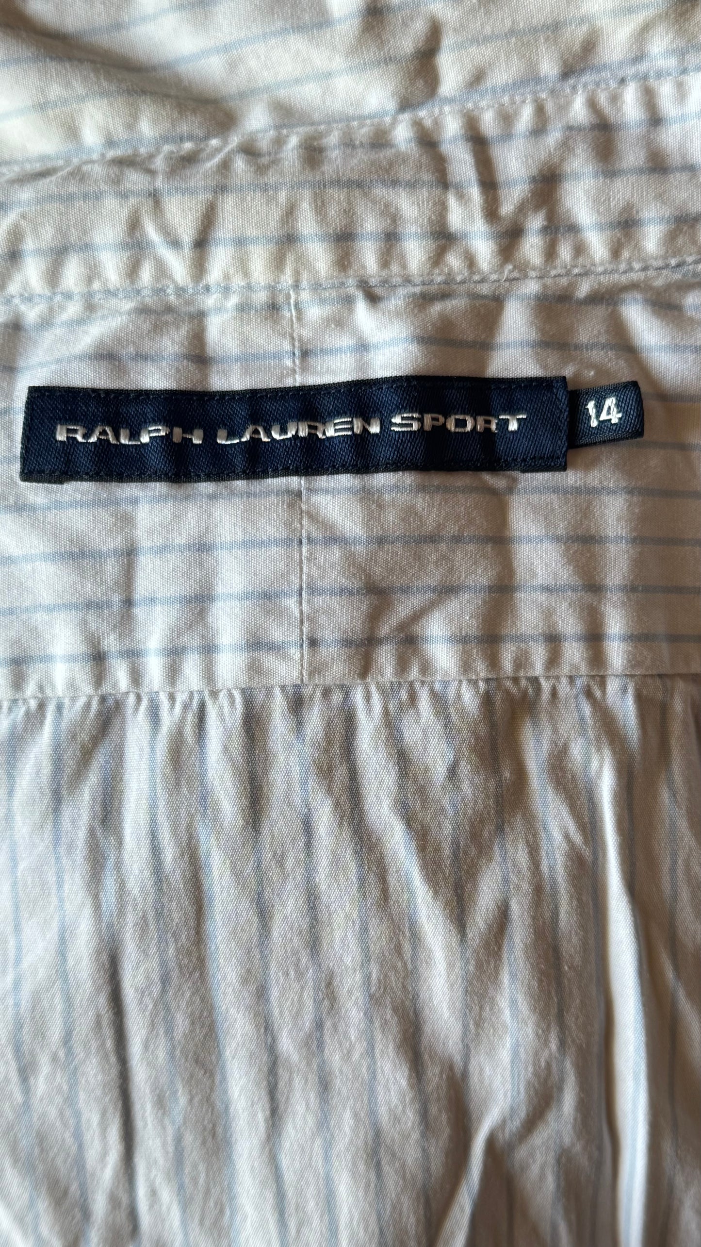 Chemise blanche rayée Ralph Lauren - S