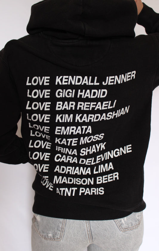 Sweat à capuche noir ATNT PARIS - M