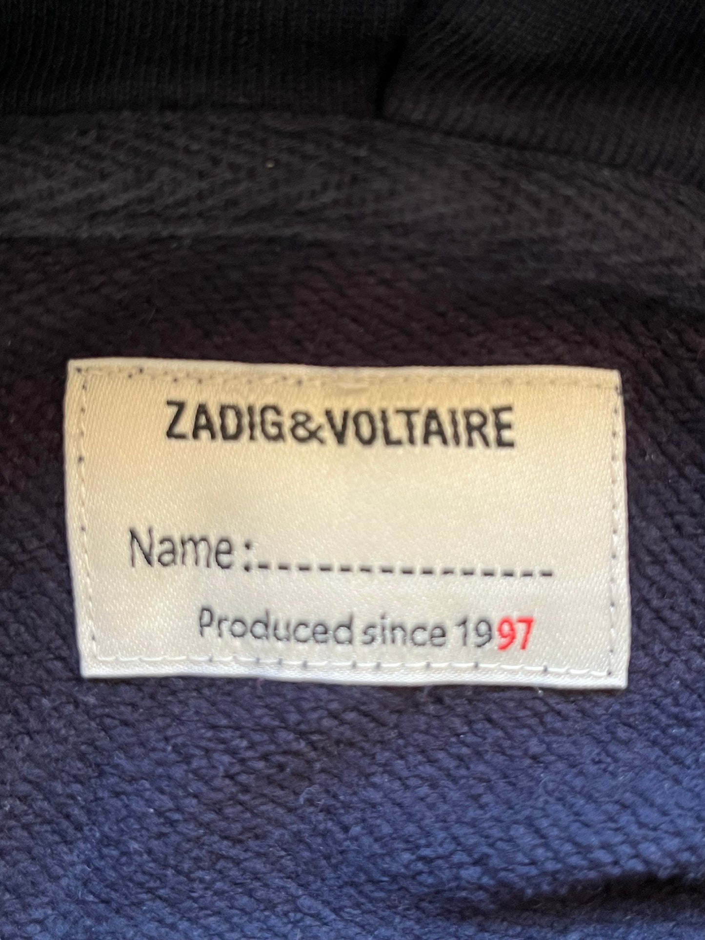 Sweat marine inscriptions dos Zadig & Voltaire - XS