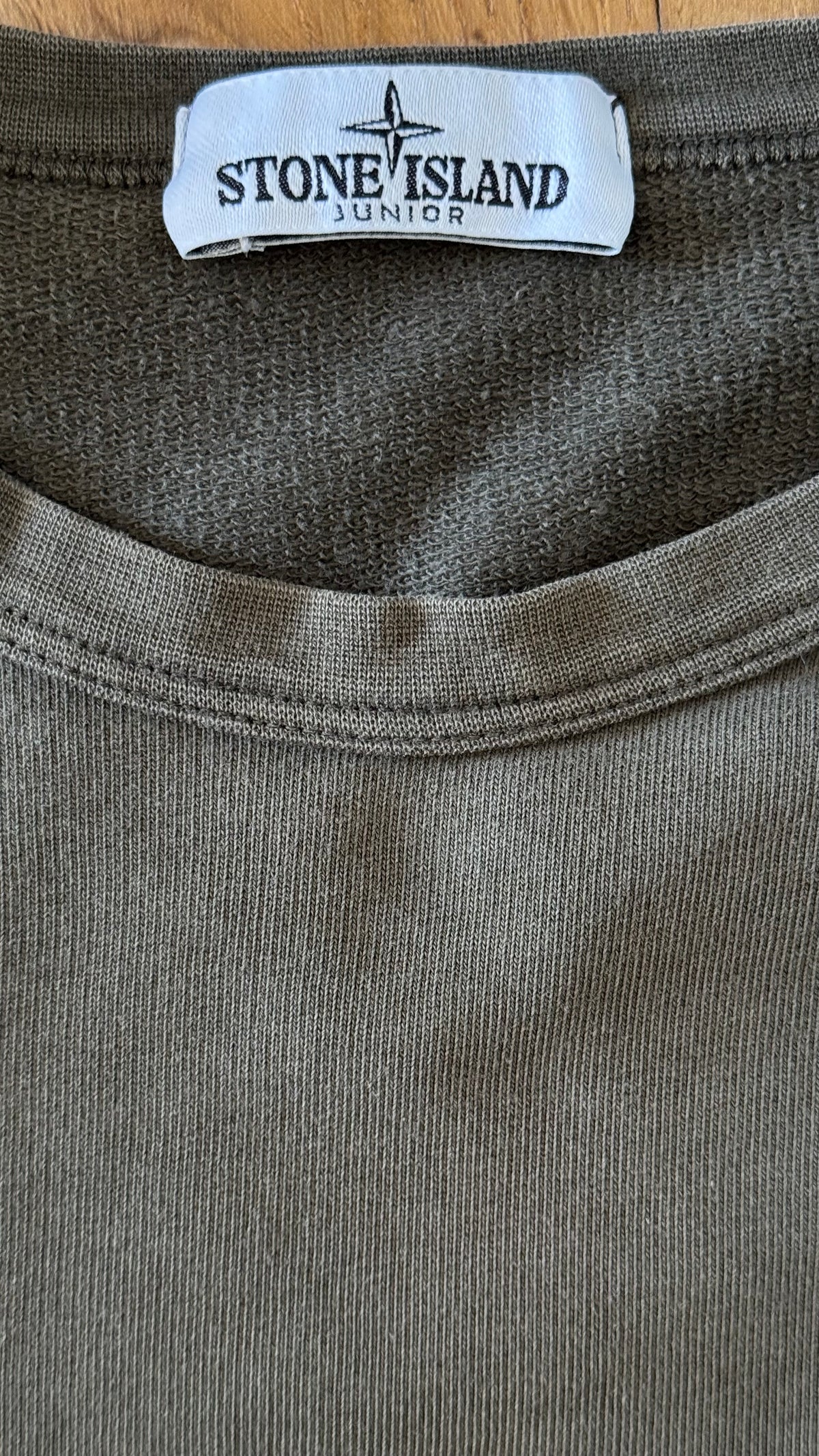 Pull col rond kaki Stone Island - XS