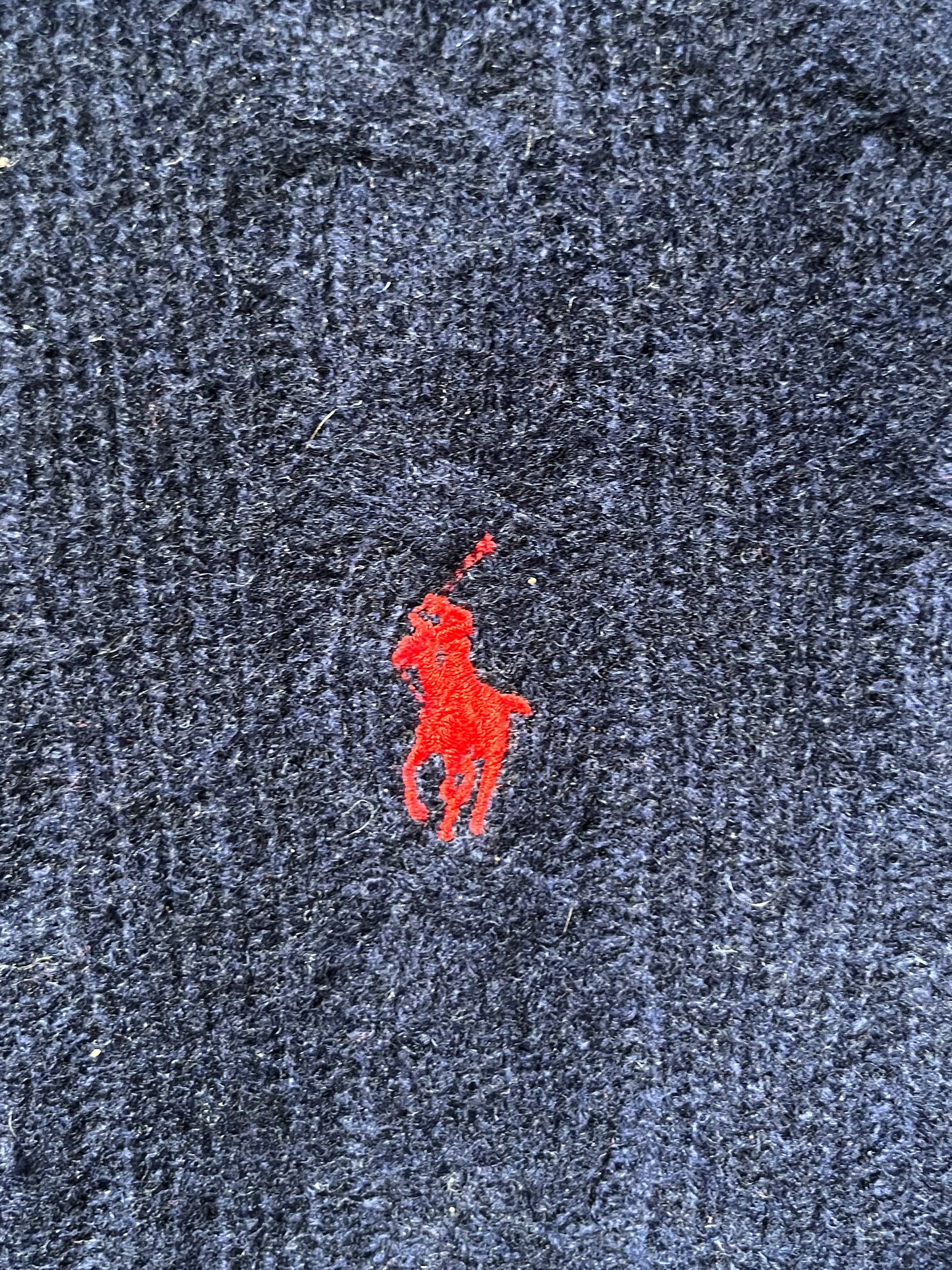 Pull torsadé laine et cachemire marine Ralph Lauren - S