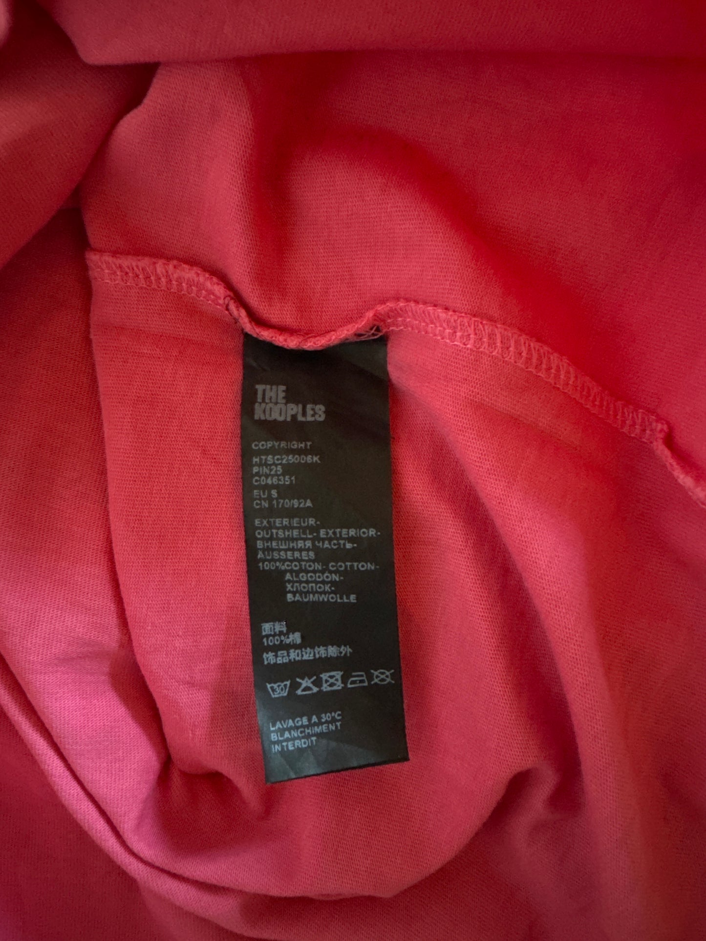 T-shirt What Is rose The Kooples - M femme / S homme