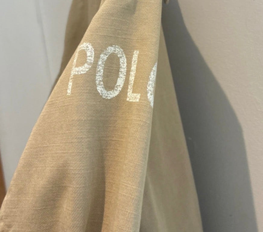 Veste en toile de coton beige Ralph Lauren - M
