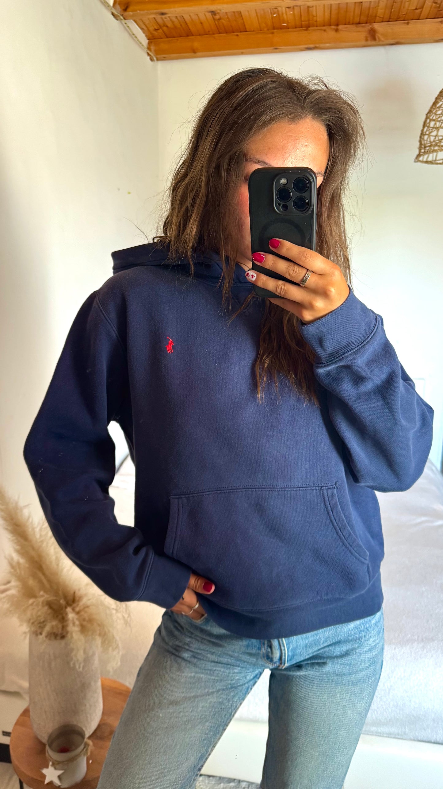 Sweat à capuche marine Ralph Lauren - S