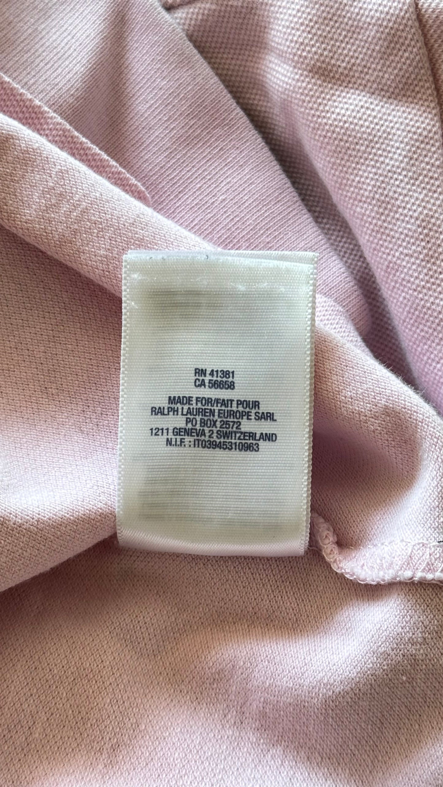 Polo rose Ralph Lauren - XS