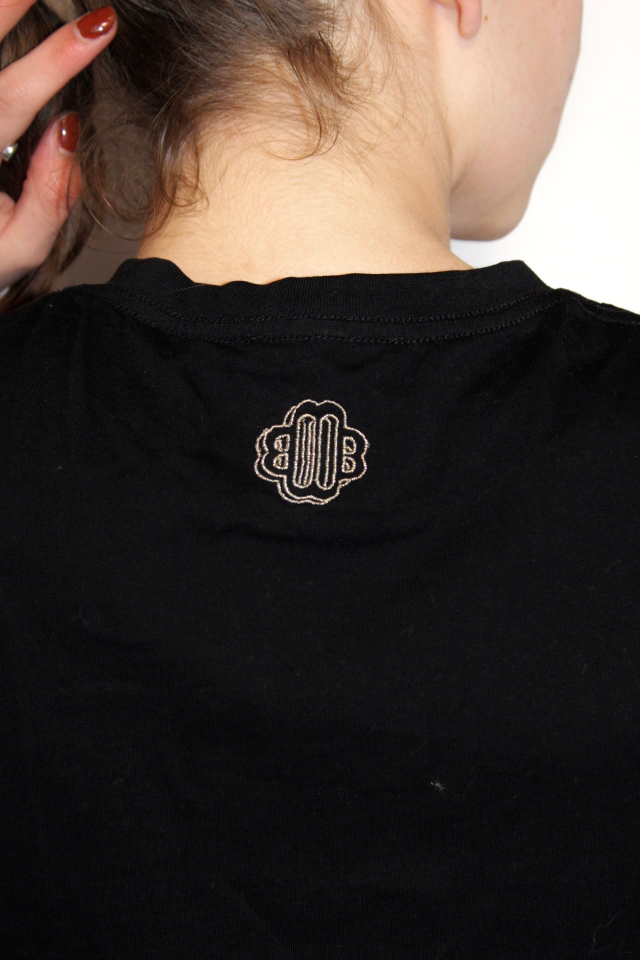 T-shirt noir Maje logo brillant - XS