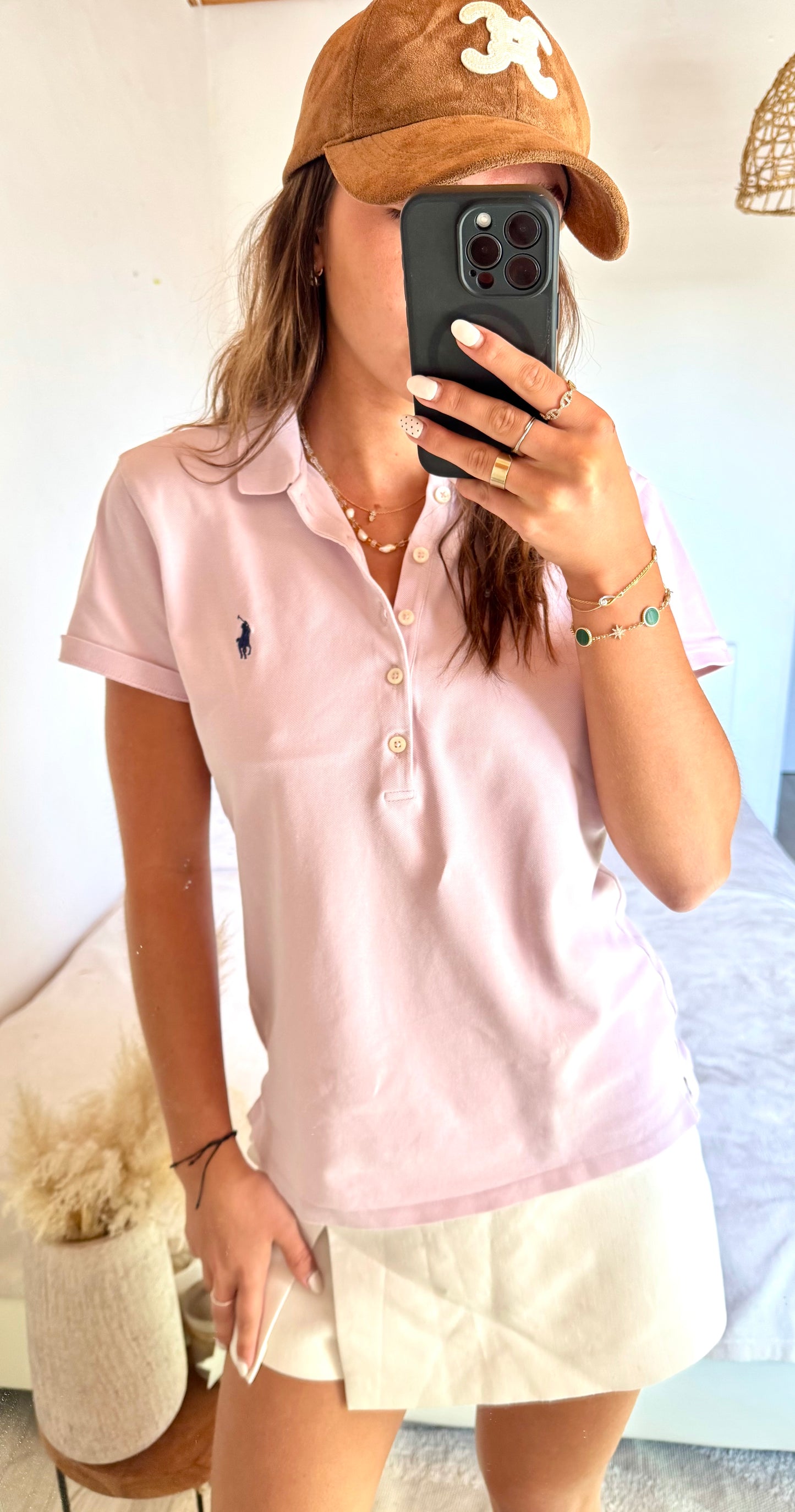 Polo rose pastel Ralph Lauren - S