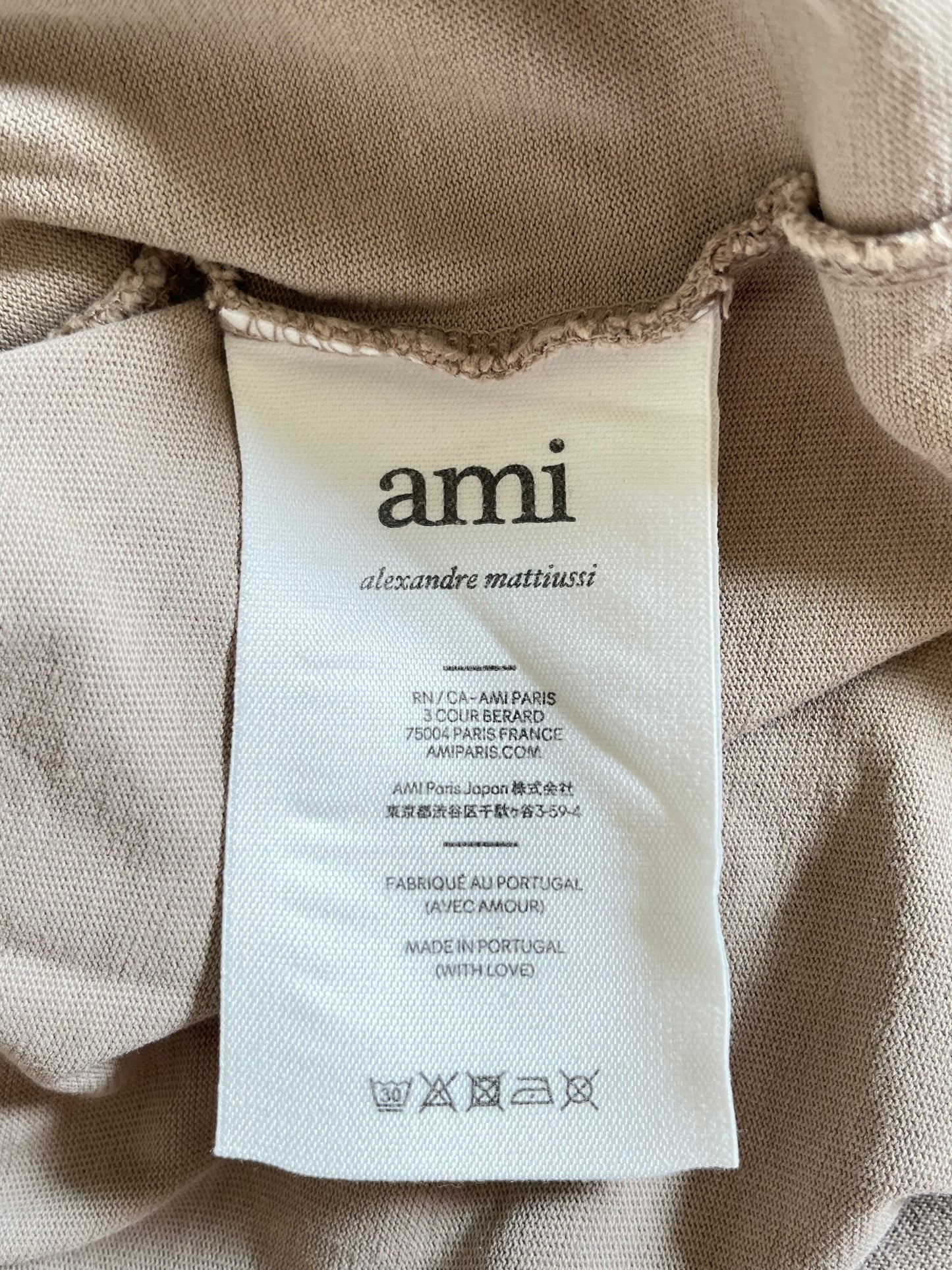 T-shirt beige Ami Paris - XS homme / M femme