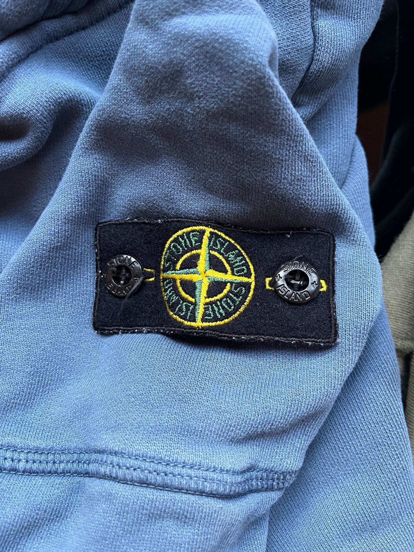 Sweat à capuche bleu Stone Island - S