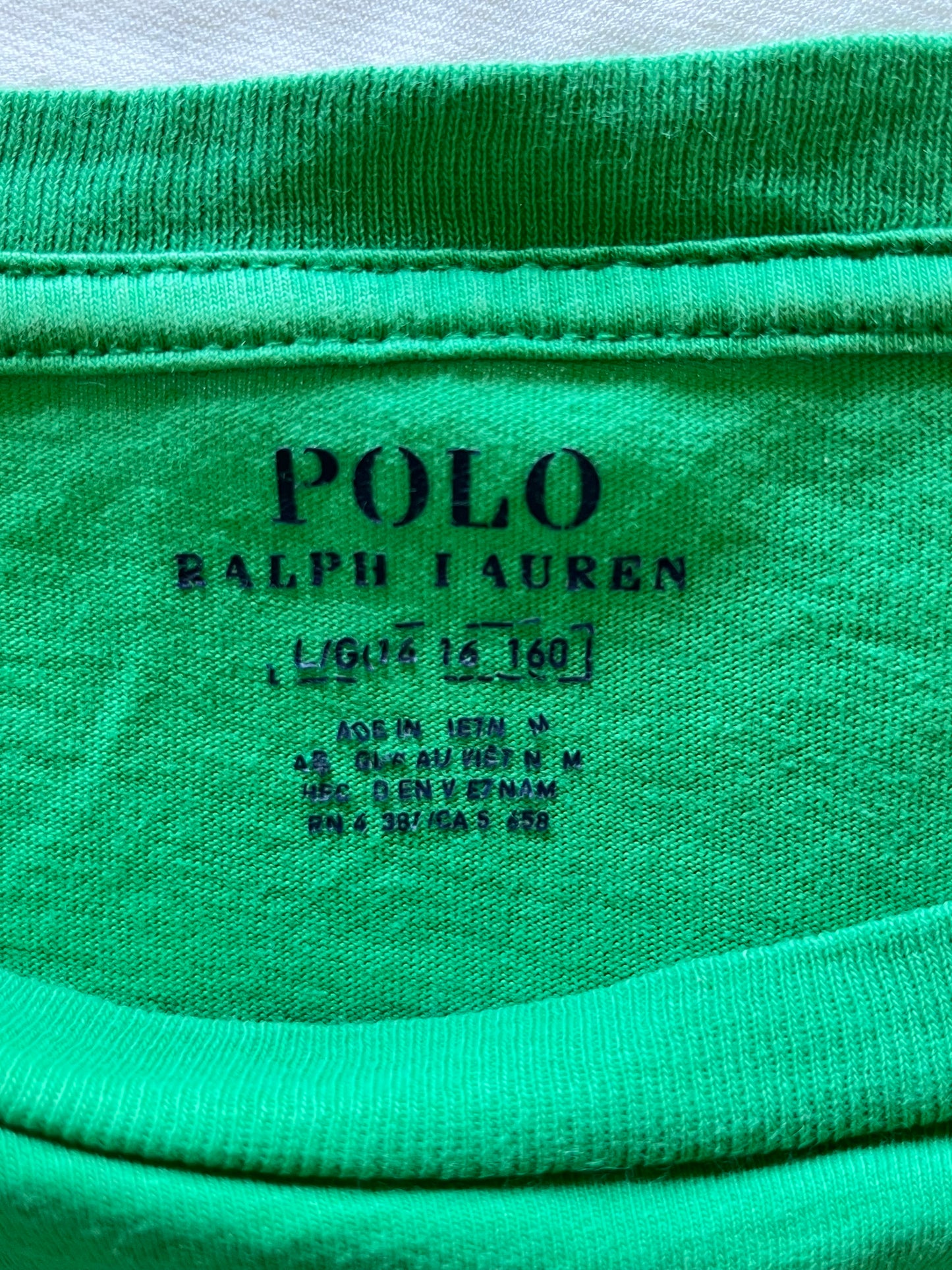 T-shirt vert nounours Ralph Lauren - S