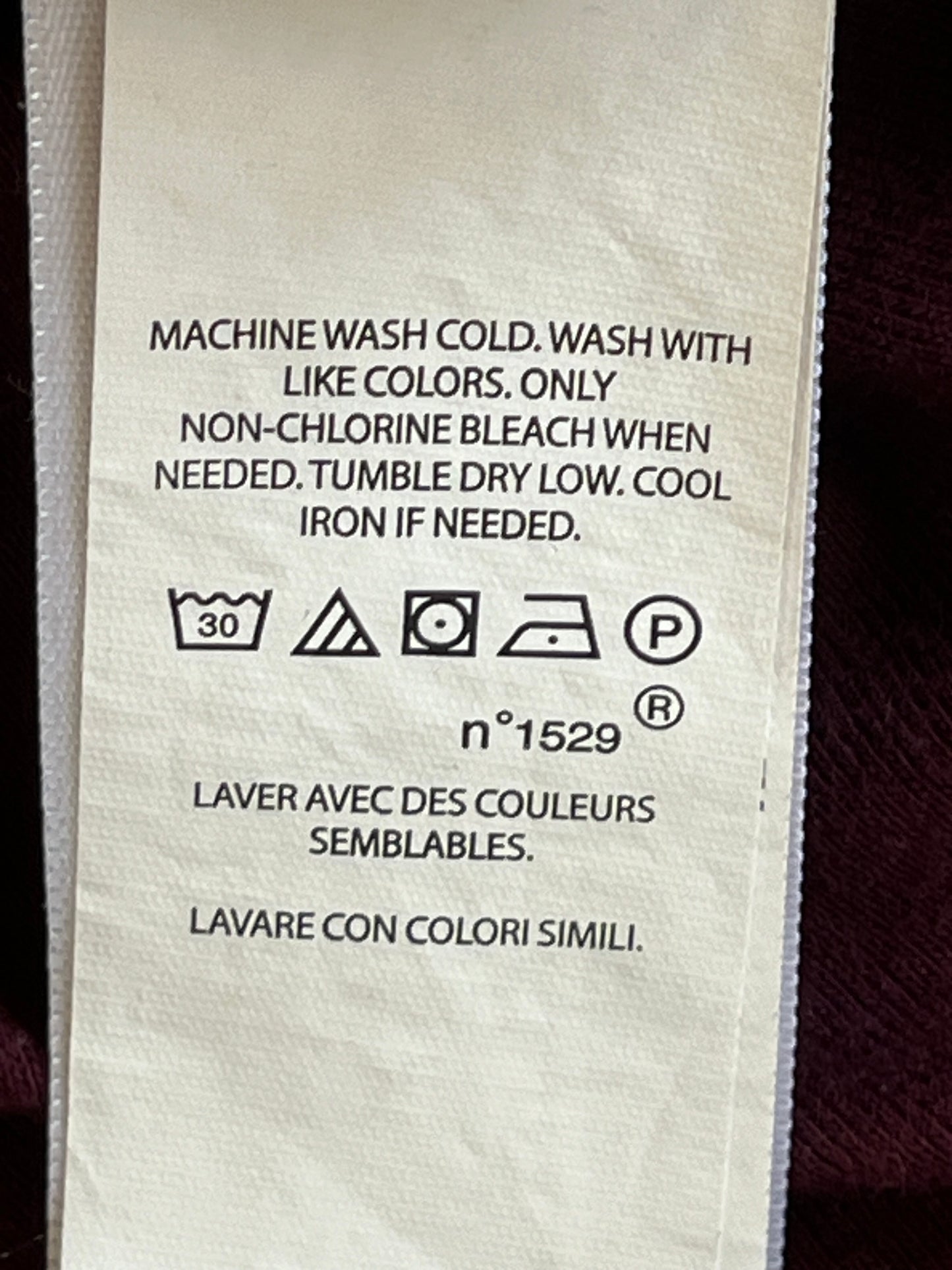 Pull col rond bordeaux Ralph Lauren  - S