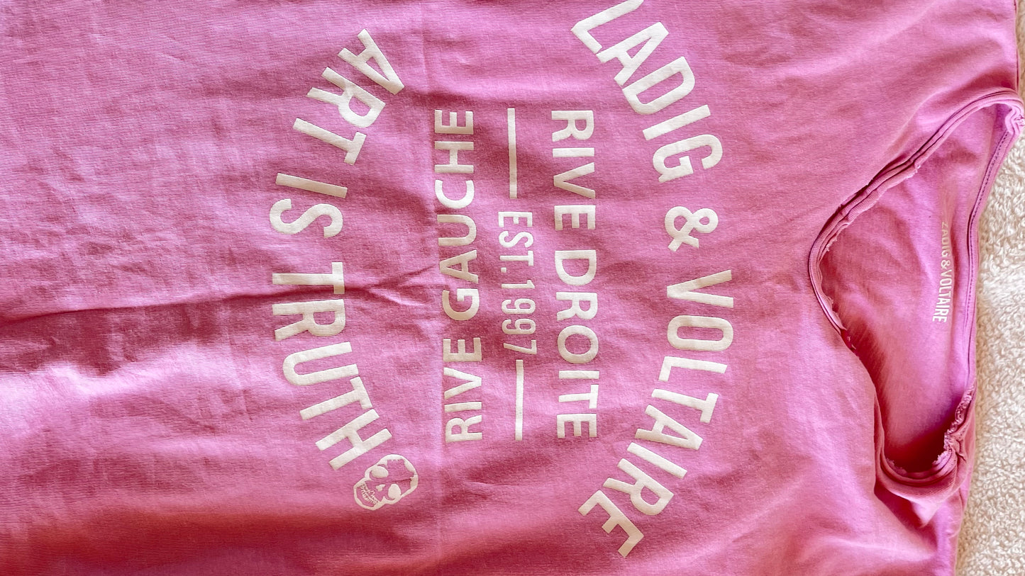 T-shirt rose Zadig & Voltaire - M