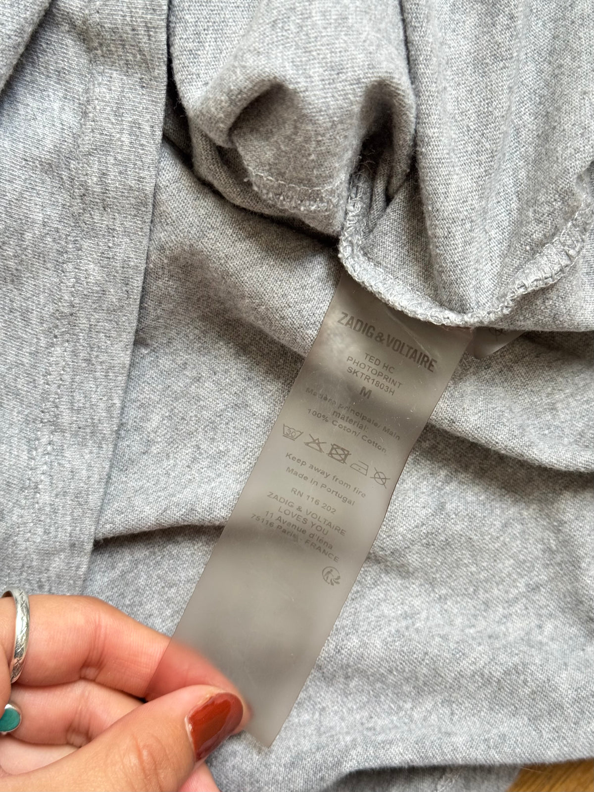 T-shirt Gris Zadig & Voltaire - M homme / L femme