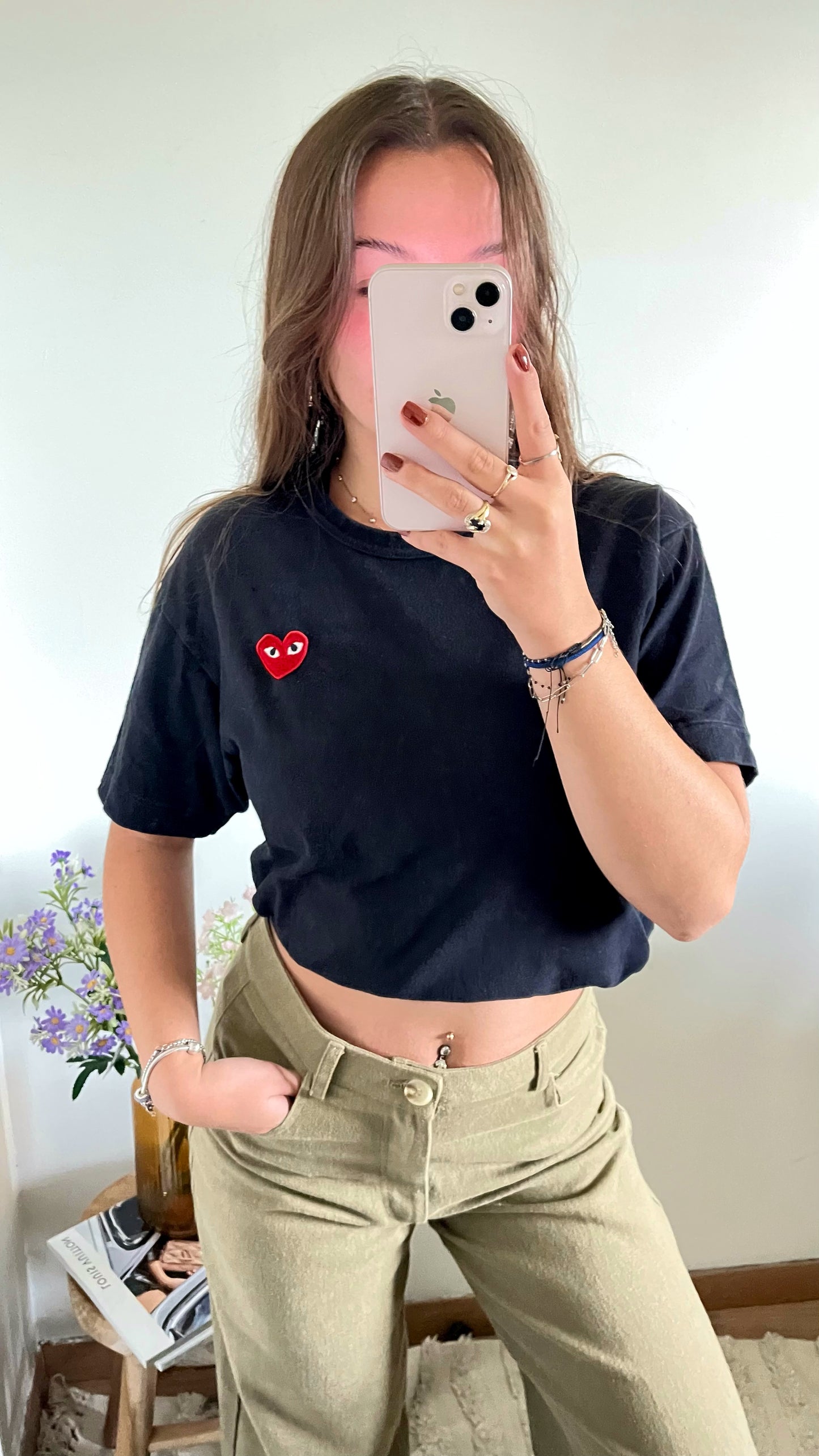 T-shirt noir Comme Des Garçons - M