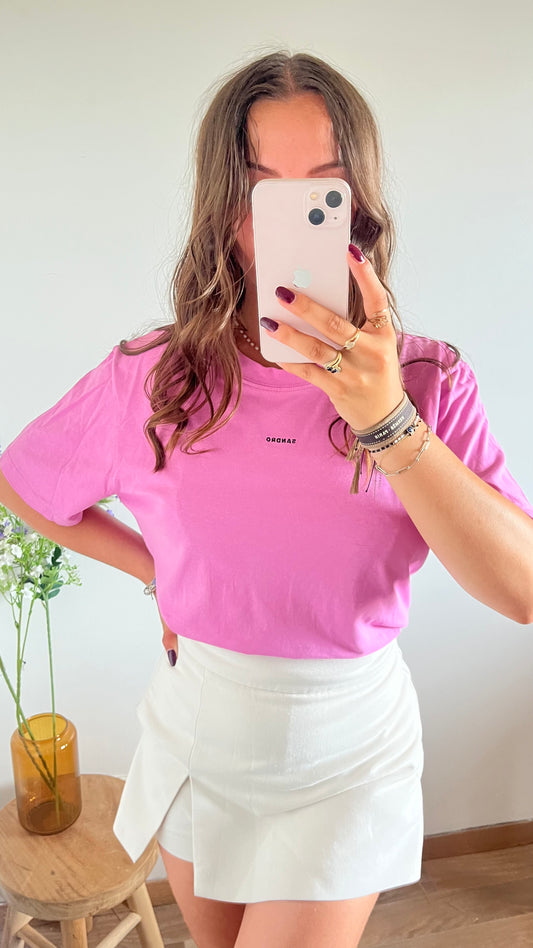 T-shirt rose bonbon Sandro - M/L