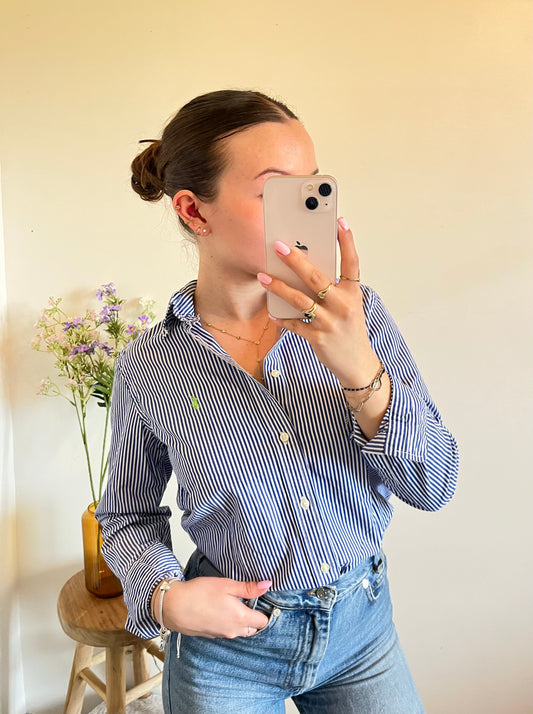 Chemise à rayures bleues Ralph Lauren - S.