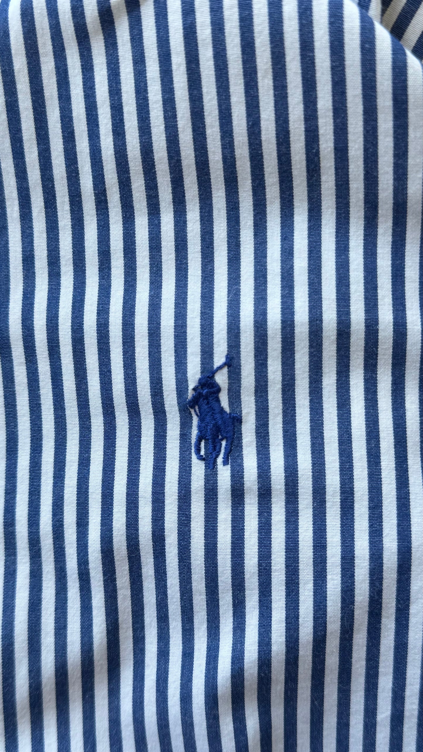 Chemise rayée bleue Ralph Lauren - XS