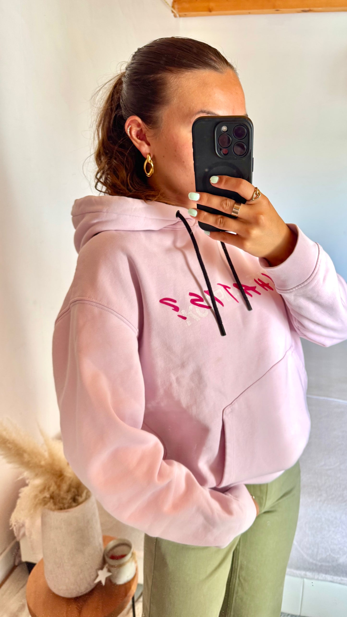 Sweat à capuche rose The Kooples - S