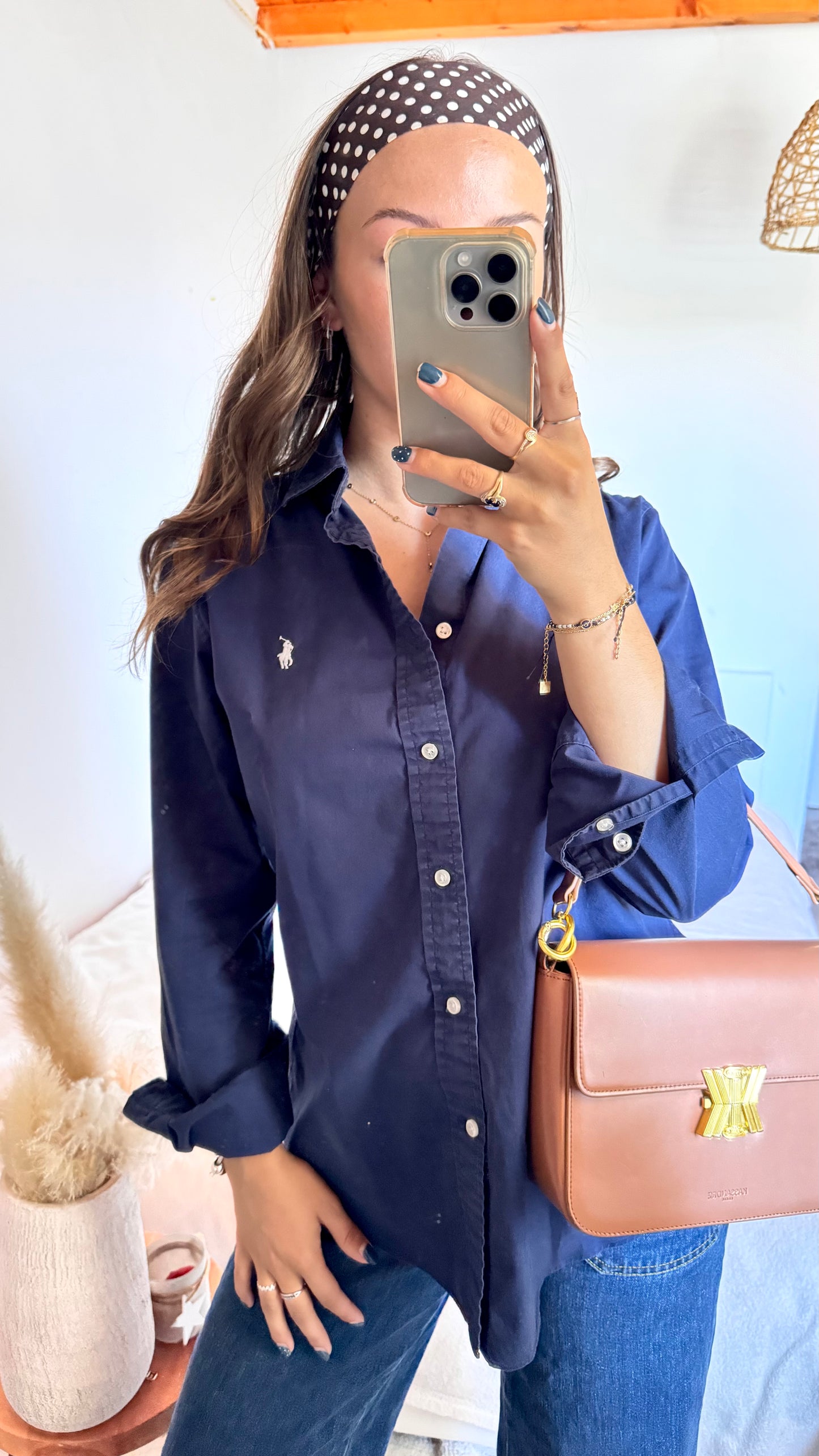 Chemise bleu marine Ralph Lauren - XS