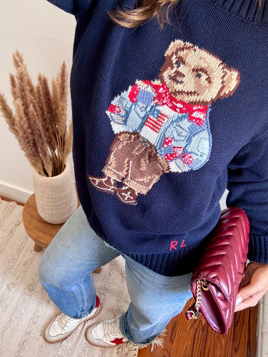 Pull rare nounours Ralph Lauren - M