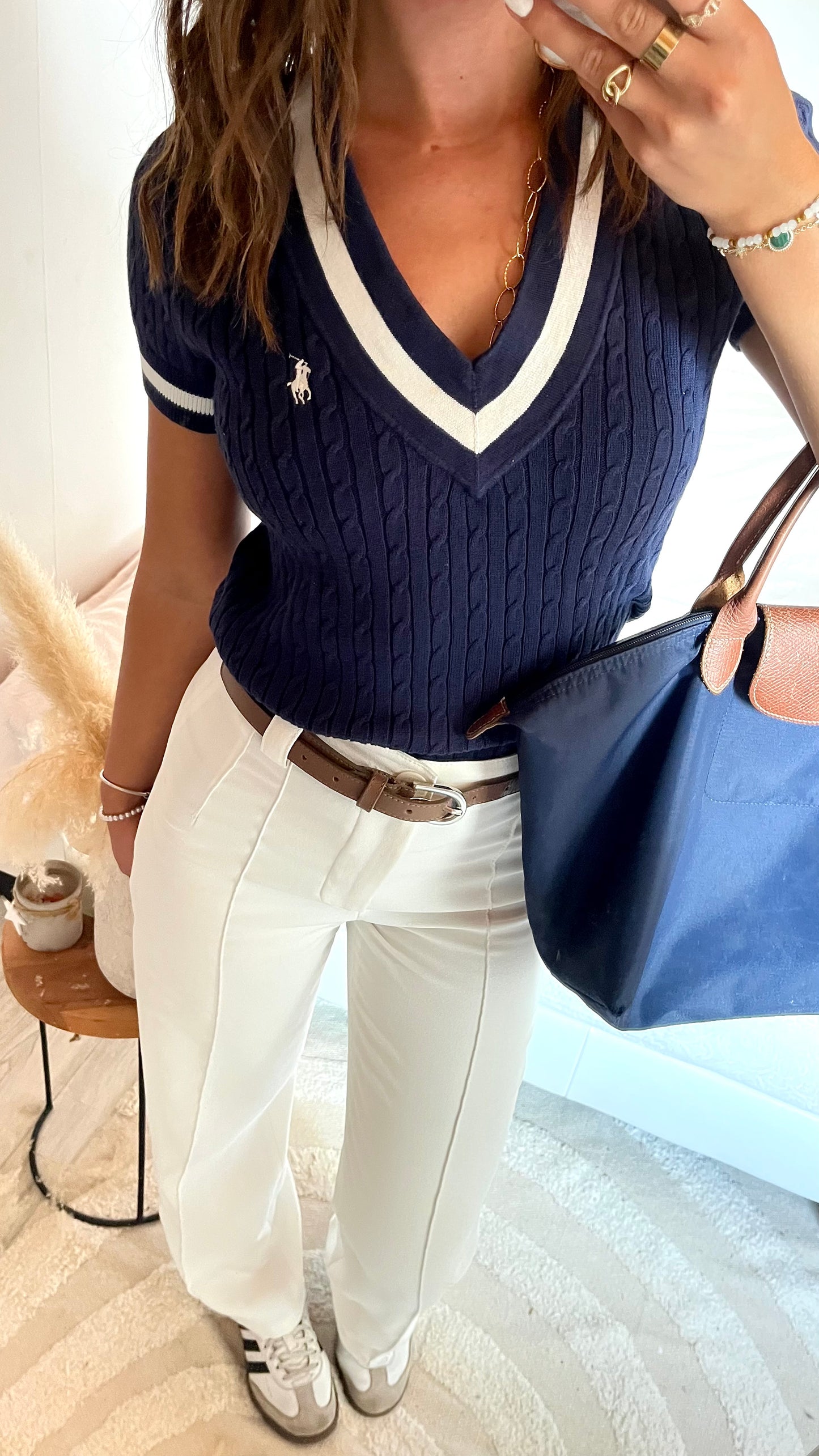 T-shirt torsadé old school Ralph Lauren - S