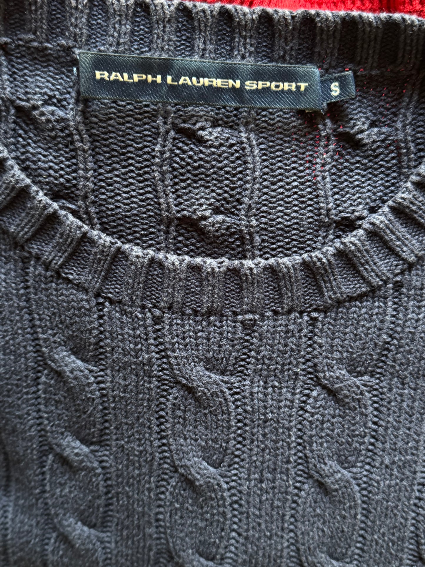 Torsadé bleu marine Ralph Lauren - S