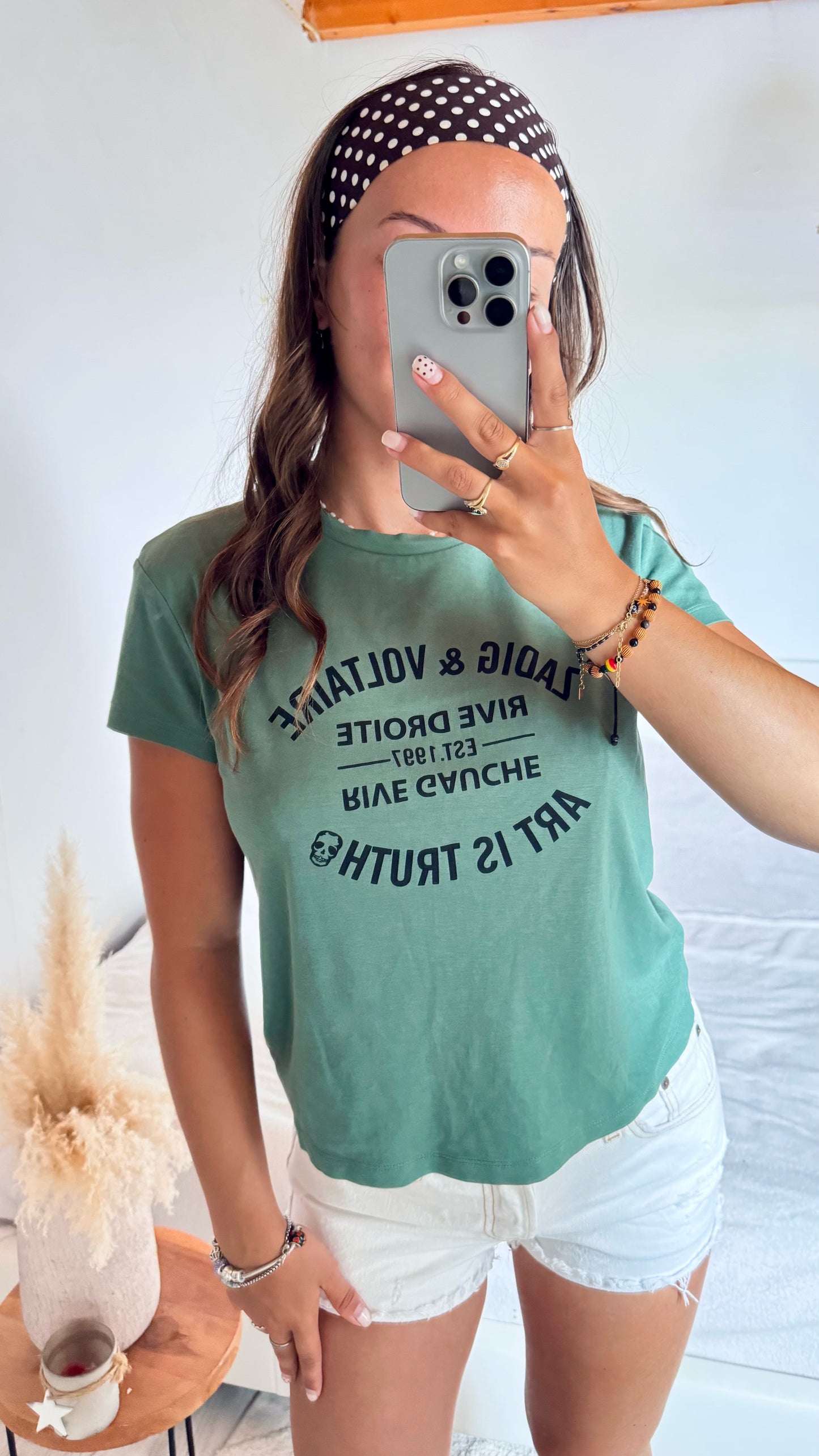 T-shirt vert Zadig & Voltaire - S