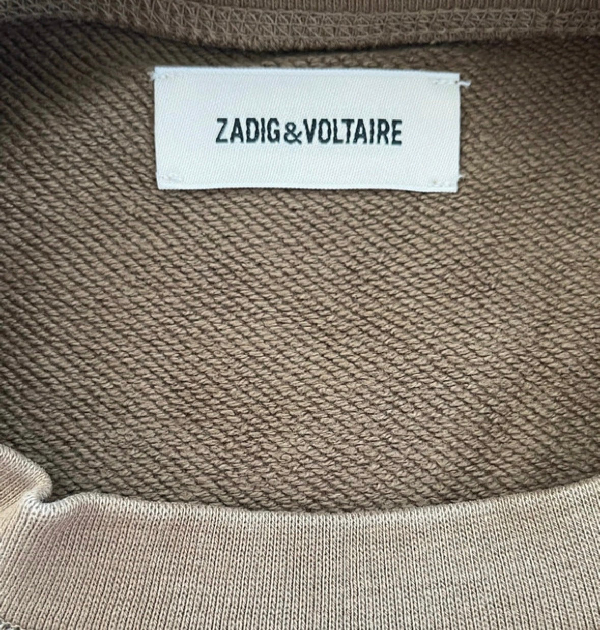 Sweat col rond kaki Zadig & Voltaire - XS