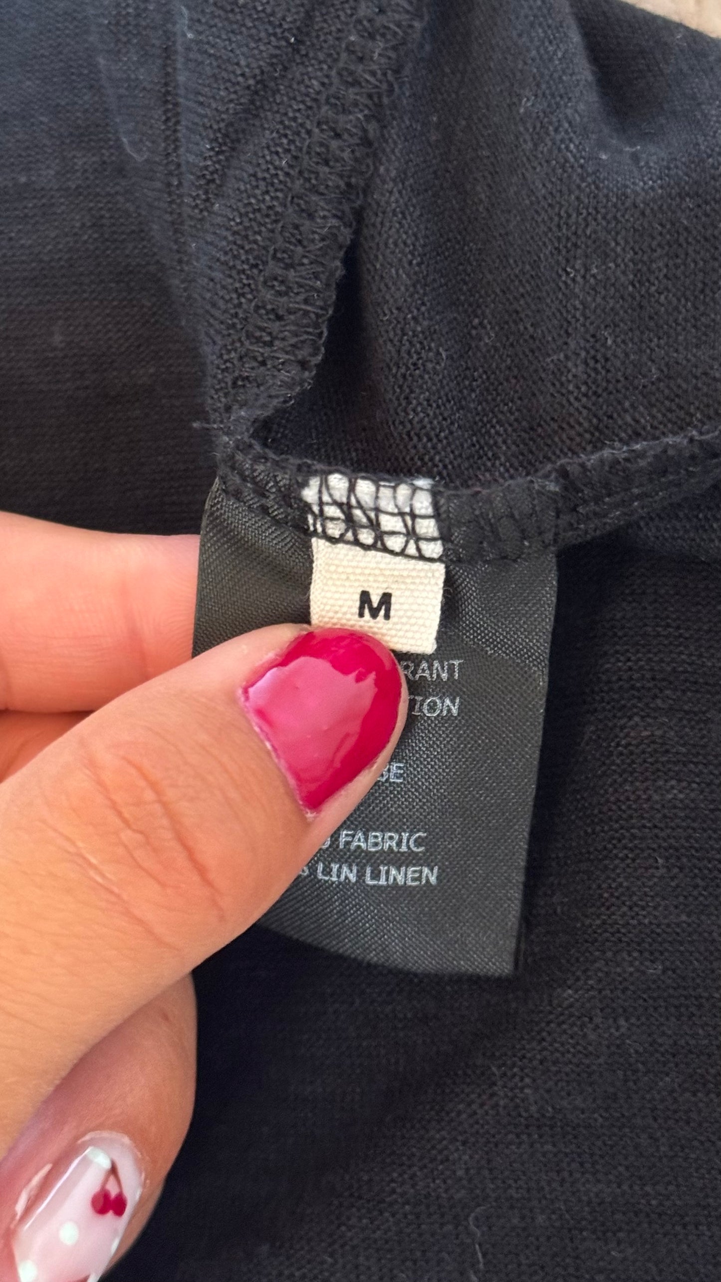 T-shirt en lin noir Isabel Marant - M