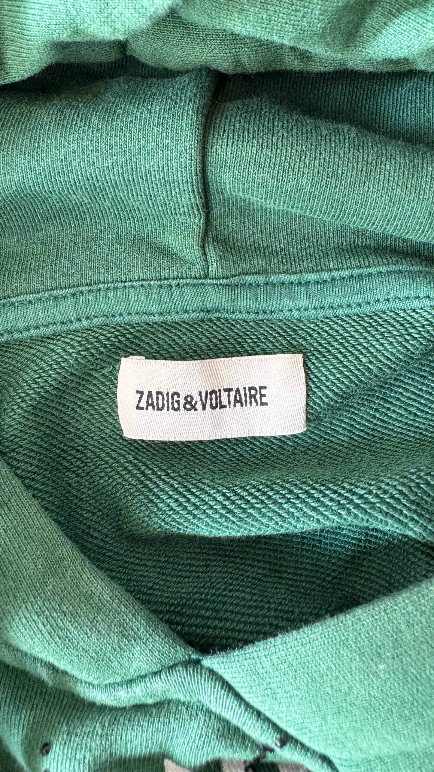 Sweat à capuche vert Zadig & Voltaire - S