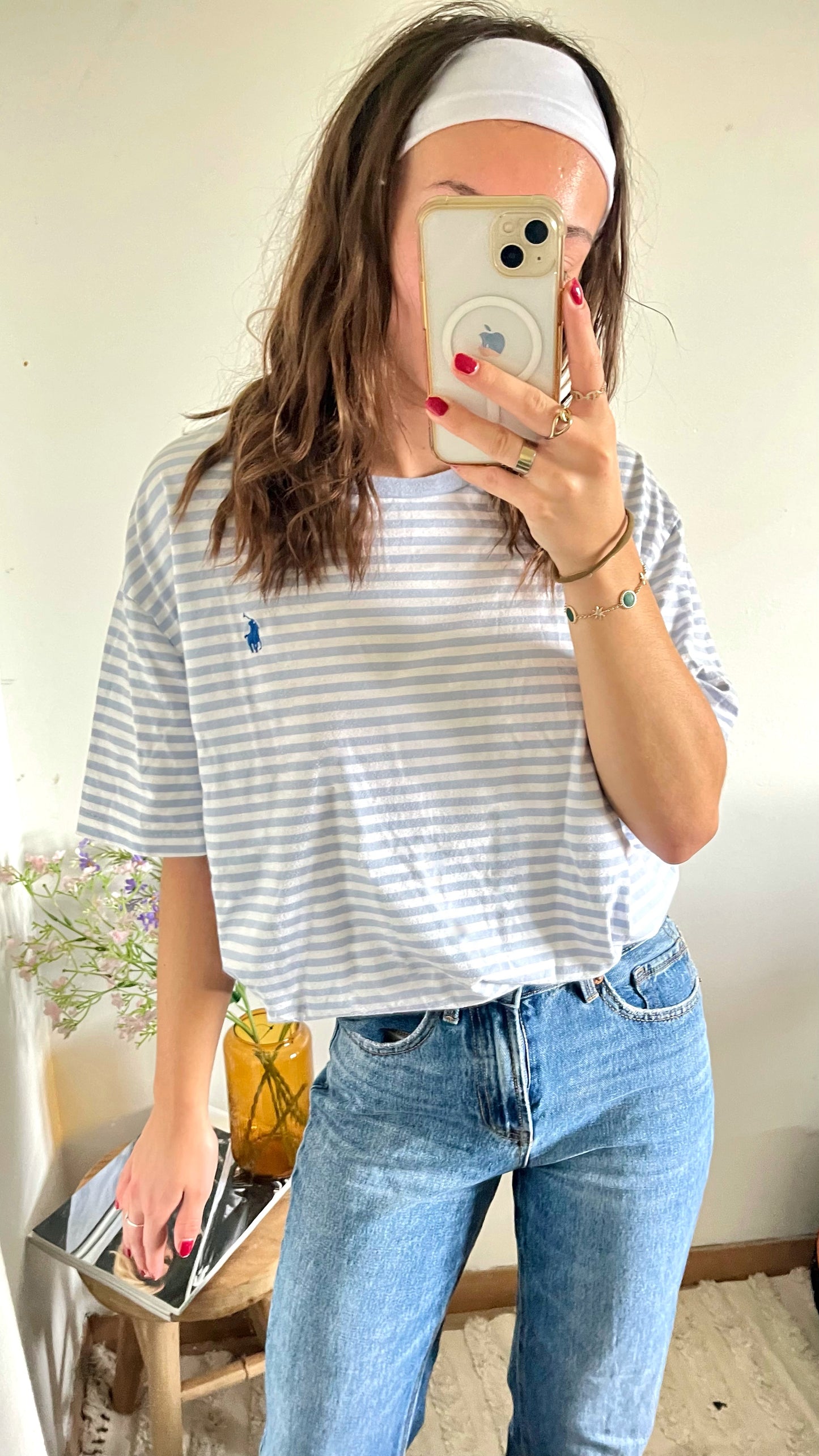 T-shirt marinière Ralph Lauren - XL femme / L homme