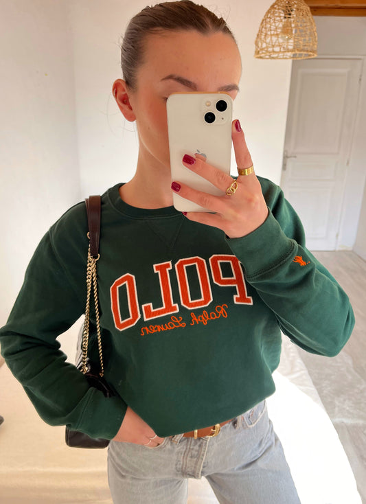Sweat POLO Ralph Lauren vert sapin - S