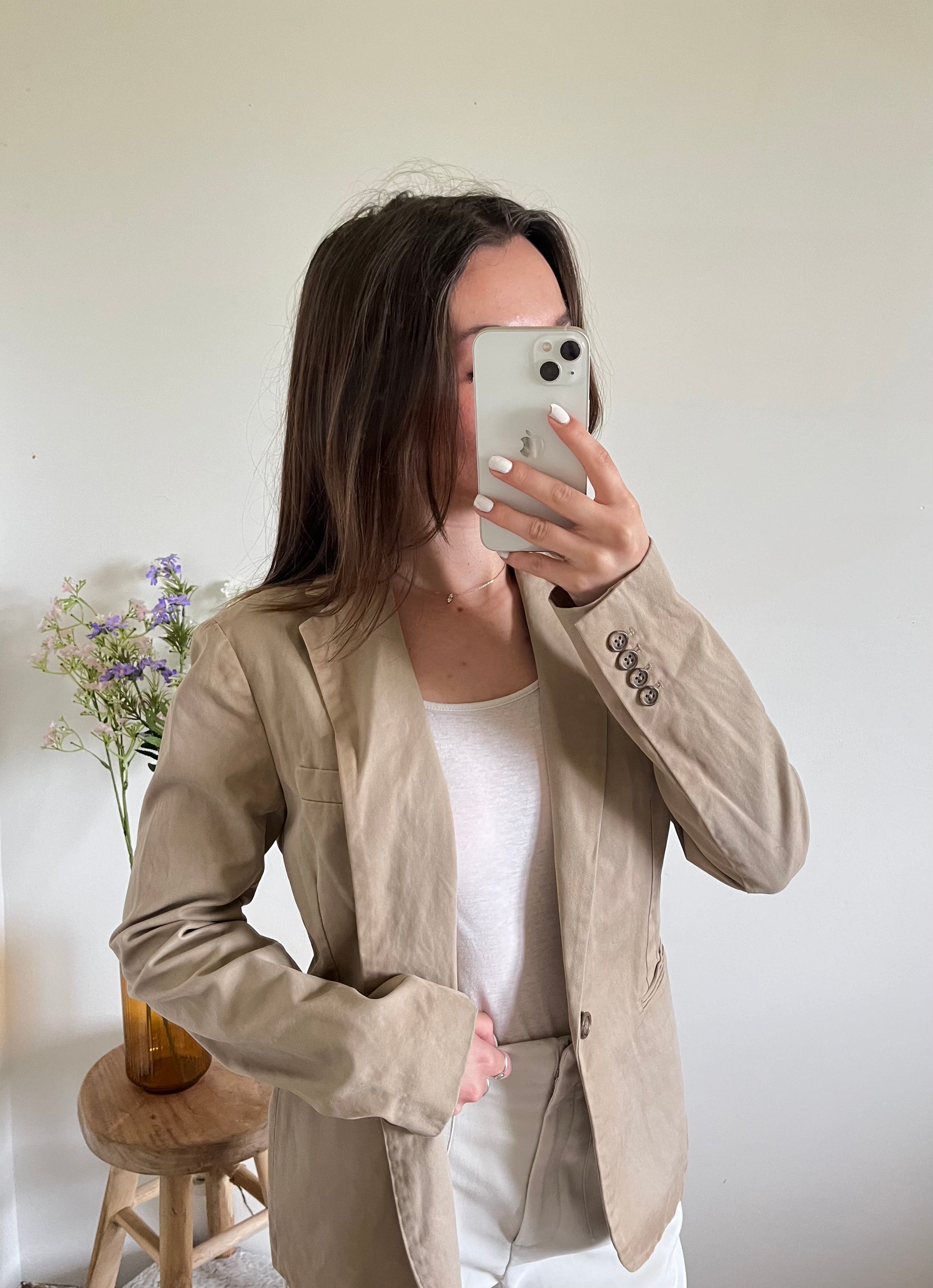 Blazer beige cintré Ralph Lauren - S.