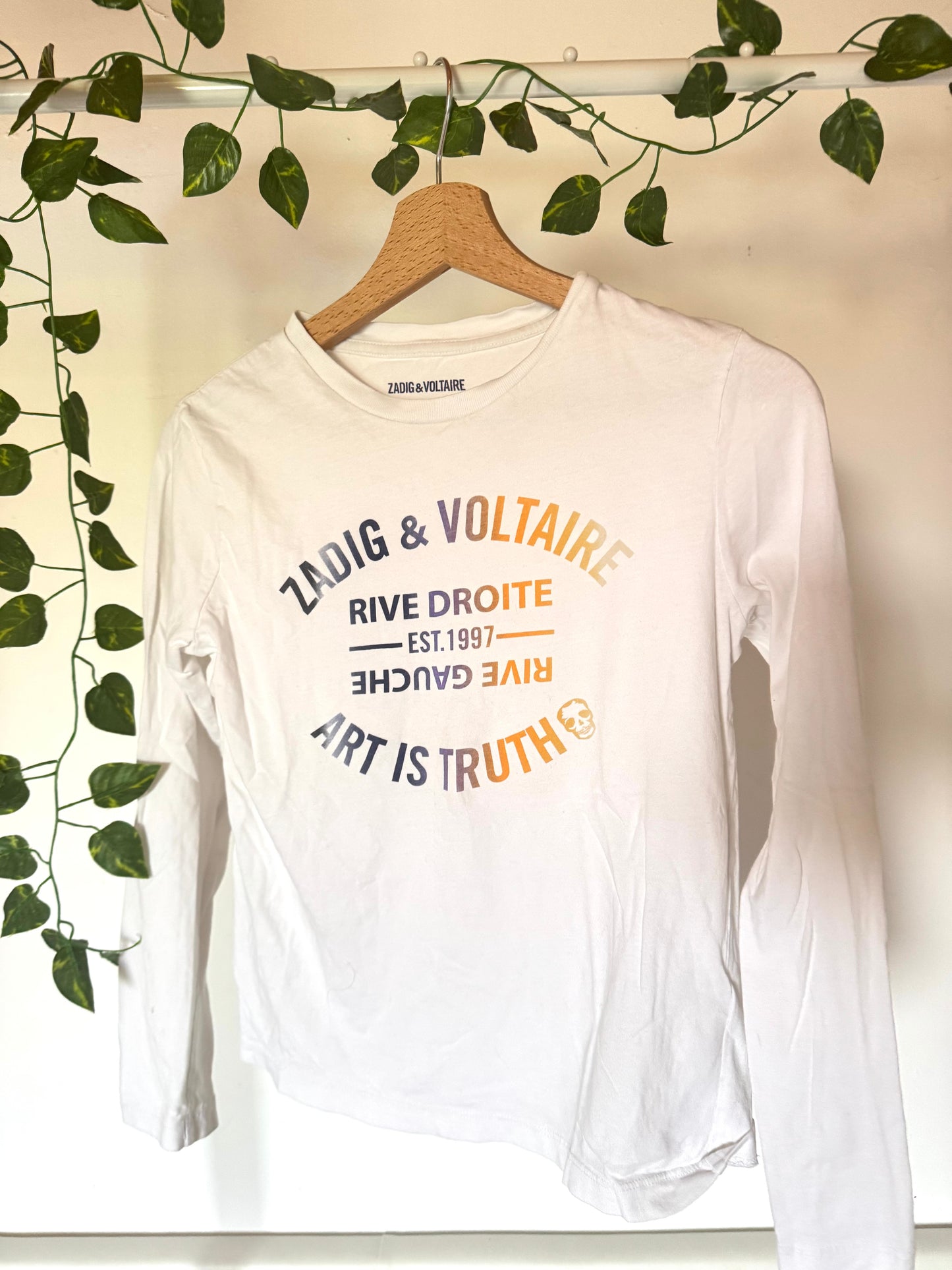 T-shirt manches longues blanc Zadig & Voltaire - 12 ans