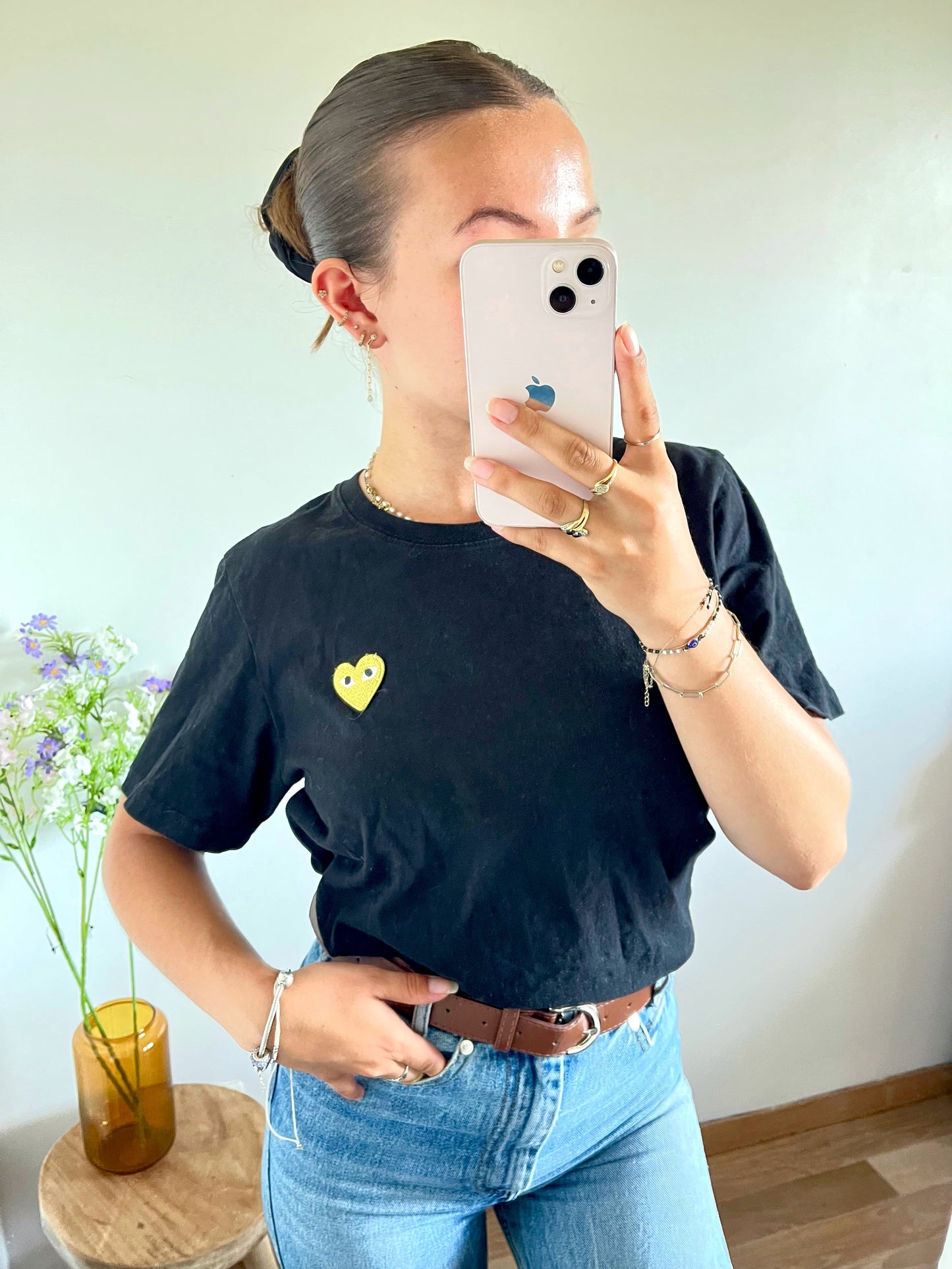 T-shirt noir Comme Des Garçons - S