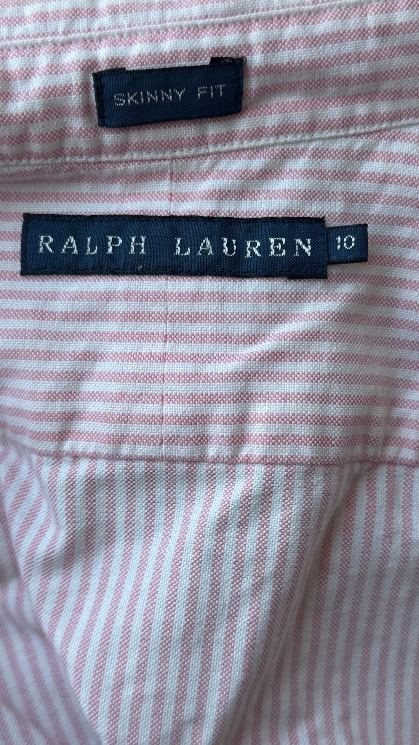 Chemise rayée rose Ralph Lauren - S