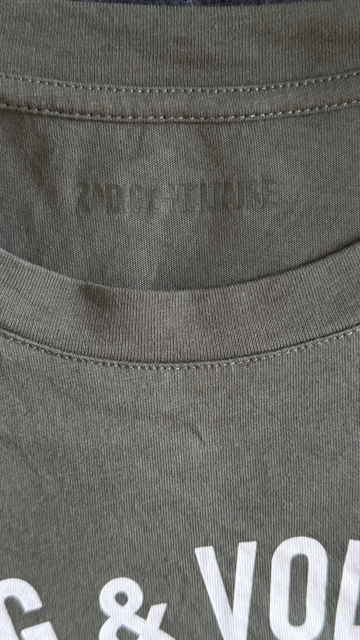 T-shirt Zadig & Voltaire kaki brillant - S