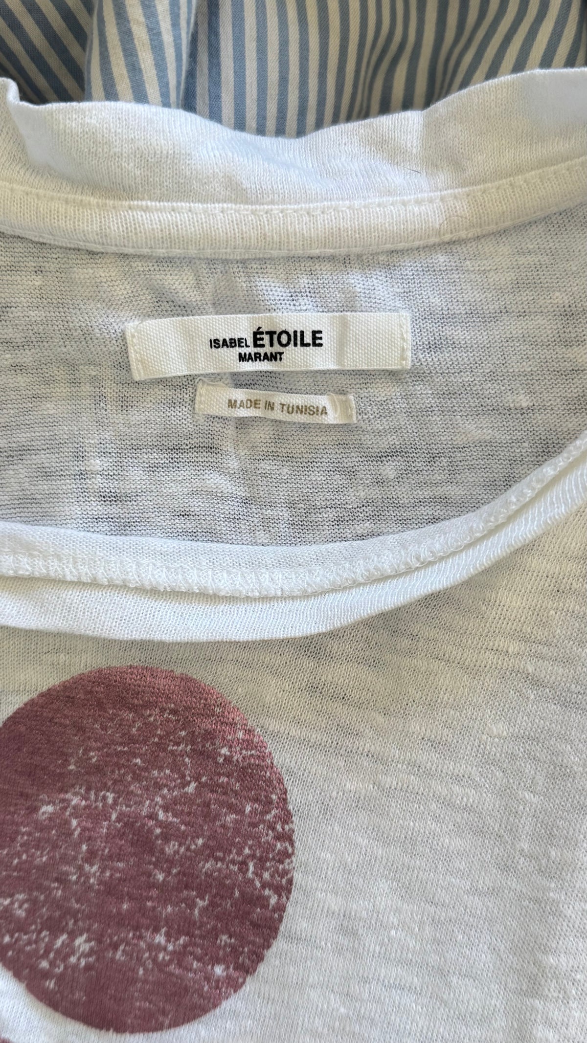 T-shirt en lin rose cuivré Isabel Marant - XS