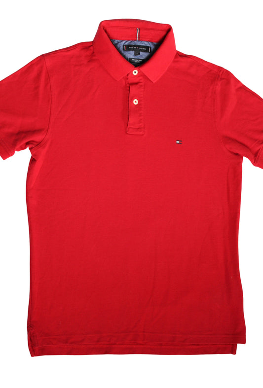 Polo manches courtes rouge - L