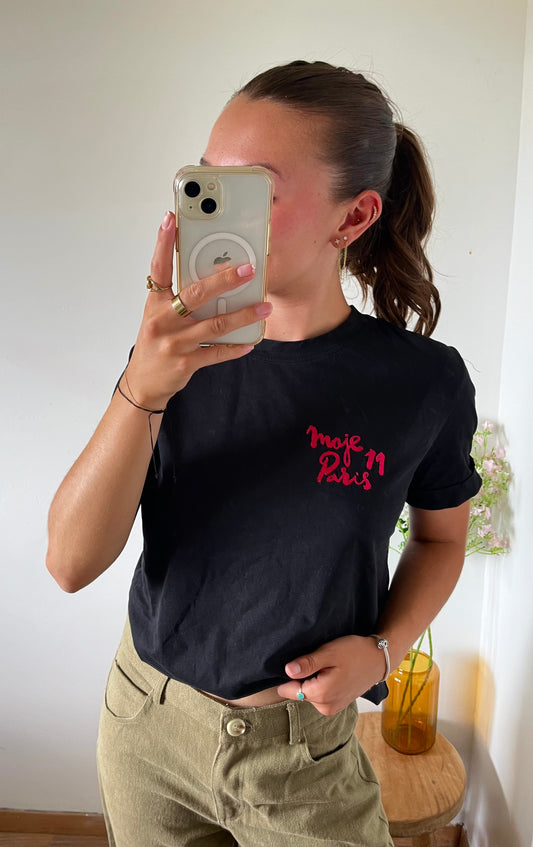 T-shirt noir Maje - S et M