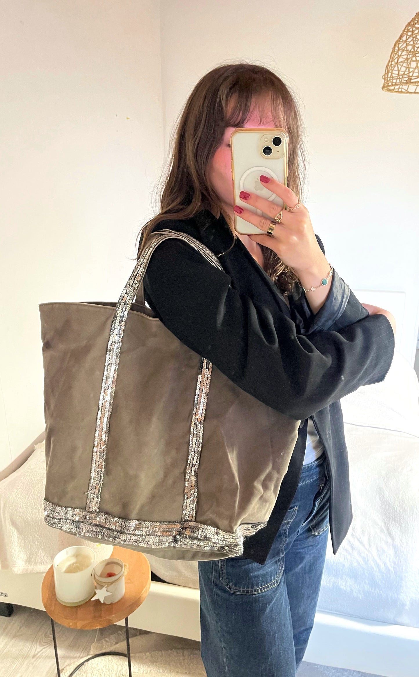 Sac cabas gris Vanessa Bruno