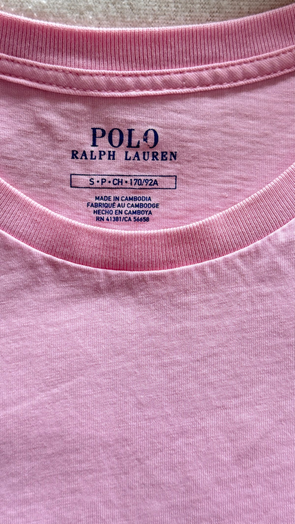 T-shirt rose Ralph Lauren - S