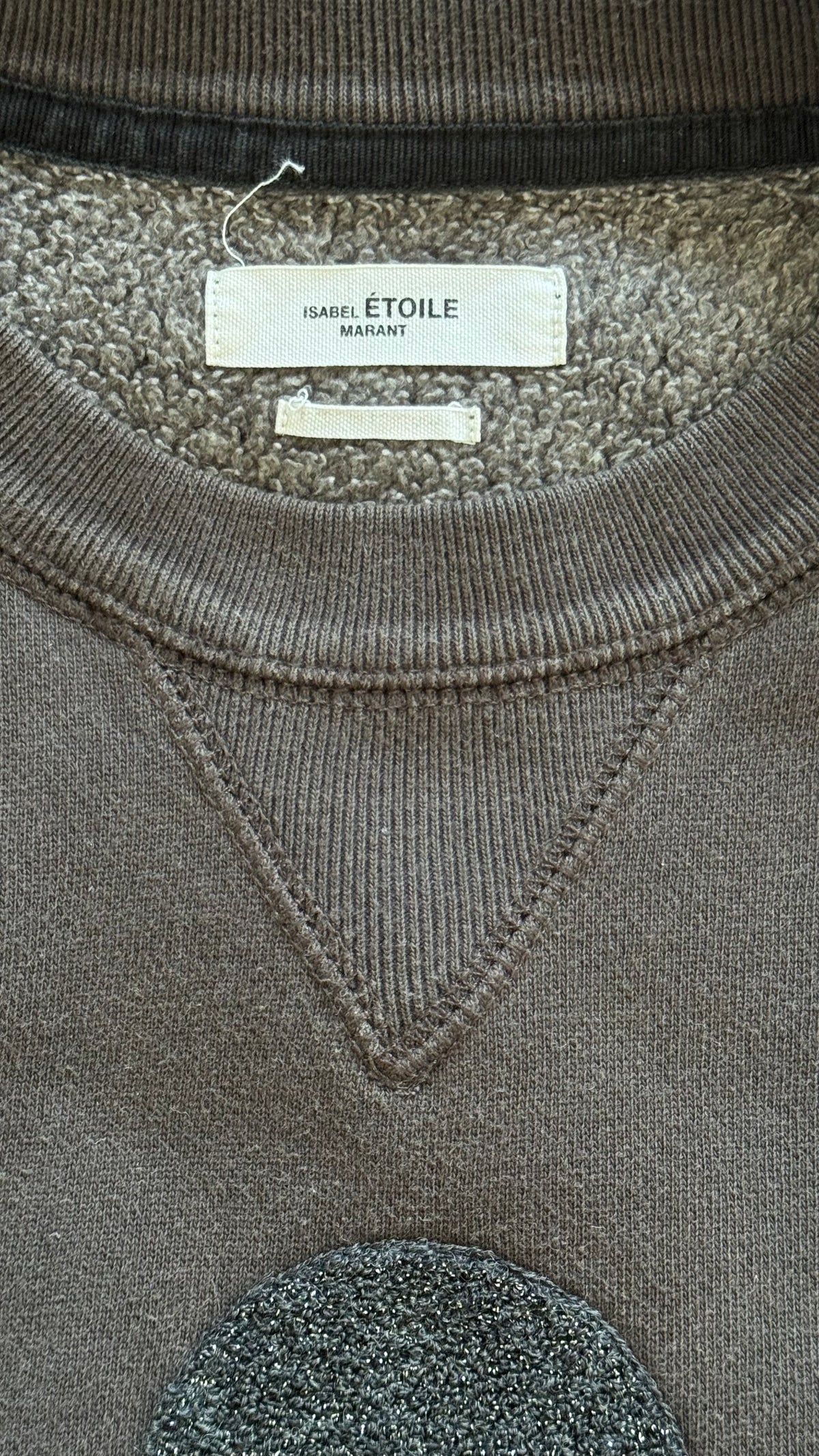 Sweat noir gris pailleté Isabel Marant - S