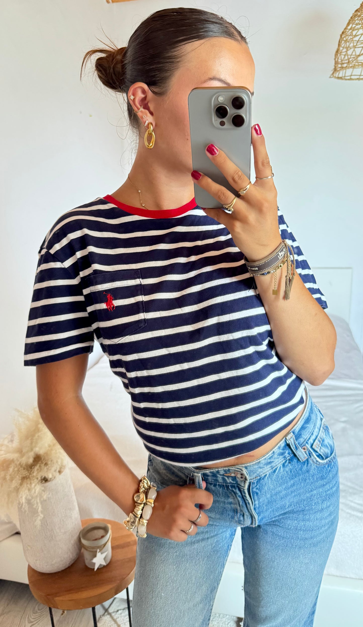 T-shirt marinière Ralph Lauren - M