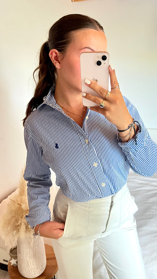 Chemise à rayures bleues Ralph Lauren - S/M